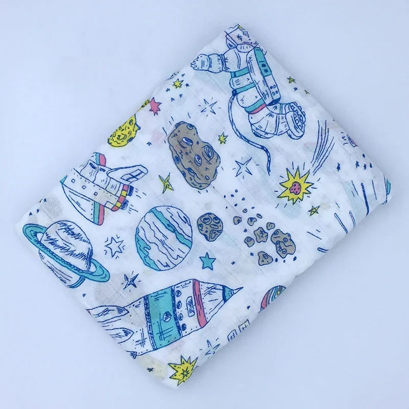Baby Blanket Newborn Muslin 100% Cotton Baby Blanket Swaddle Wrap Receiving Blanket Bath Towel