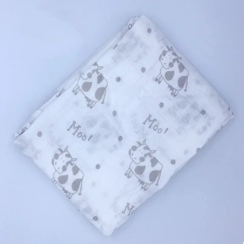 Baby Blanket Newborn Muslin 100% Cotton Baby Blanket Swaddle Wrap Receiving Blanket Bath Towel