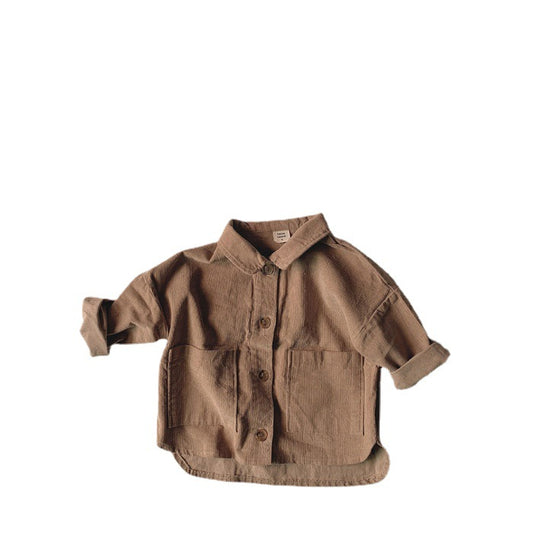 Children's Clothing Baby Corduroy Jacket Baby Long-sleeved Top