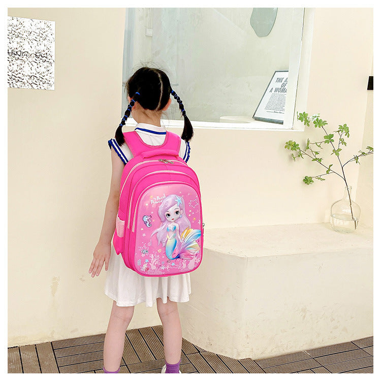 Cartoon Breathable Burden-reducing Children's Backpack