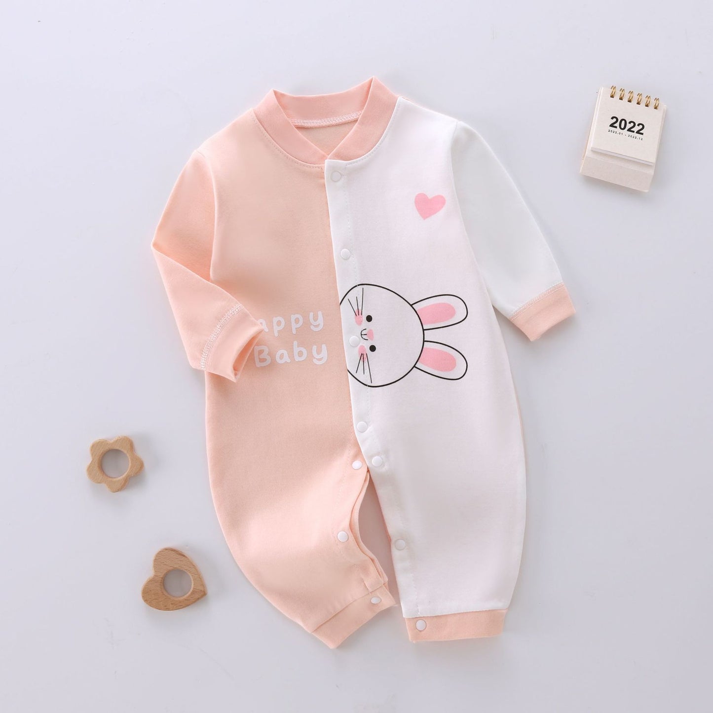 Spring And Autumn Baby Jumpsuit Pure Cotton Rompers