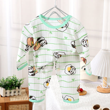 Summer Baby Cotton Home Wear Children's Pajama Set