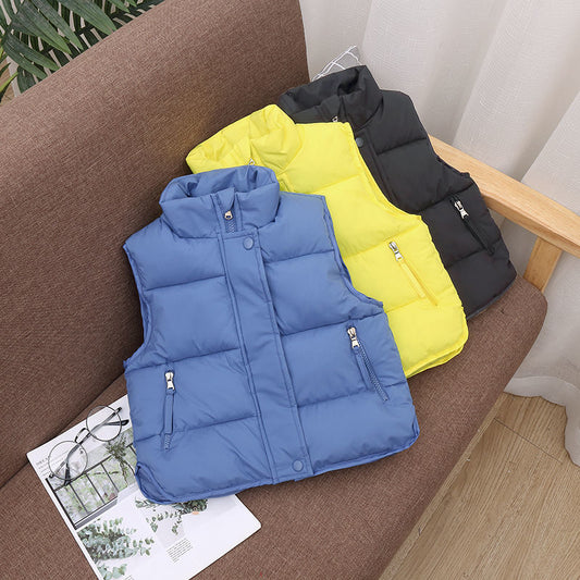 Men And Women Children Wear Loose Down Cotton Vest