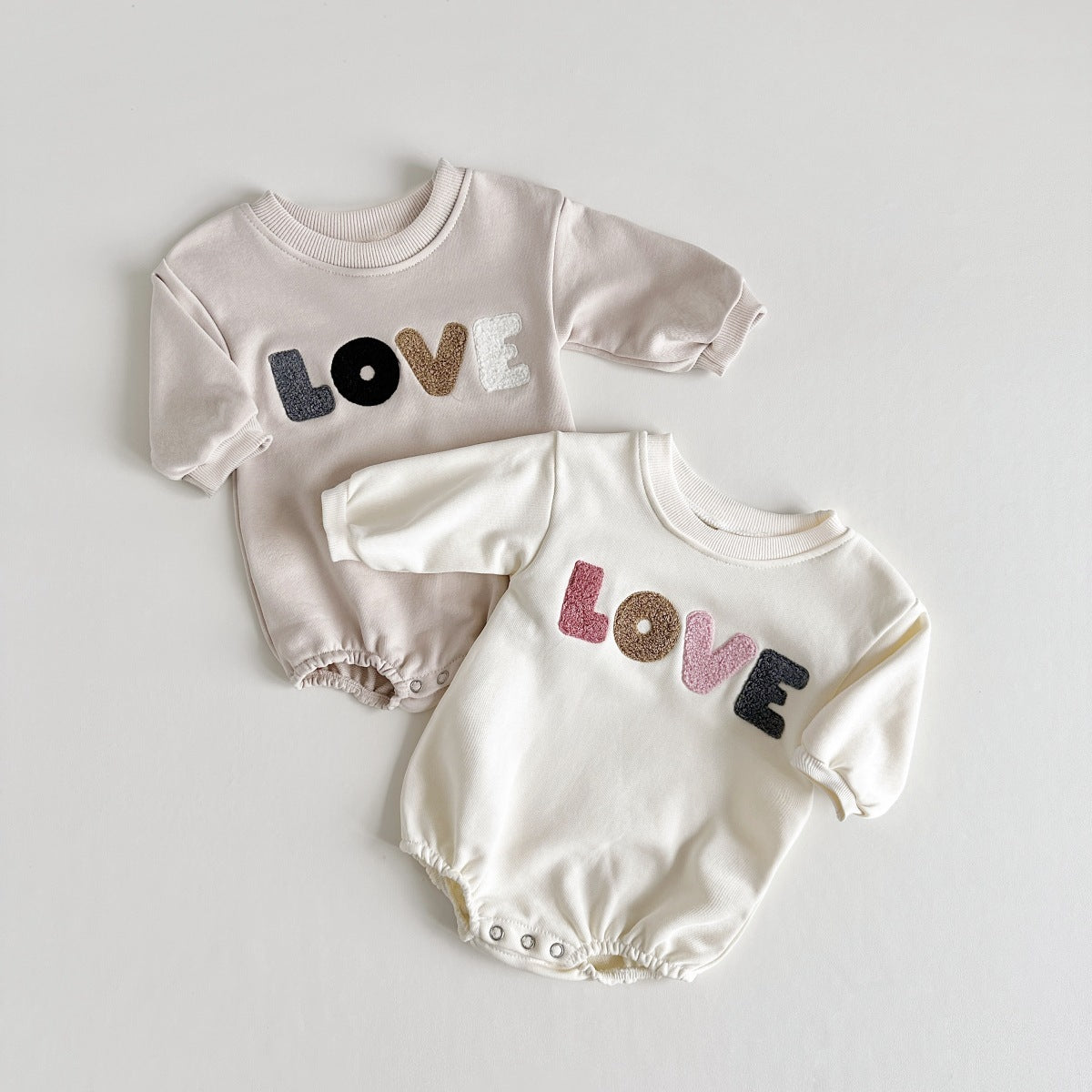 Newborn Long Sleeve Autumn Thin Romper Casual Jumpsuit