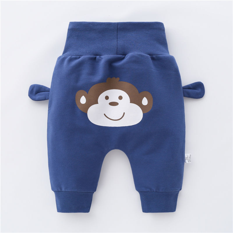 New Boys And Girls Big Pp Pants Baby High Waist Belly Pants Children'S Casual Trousers Trend