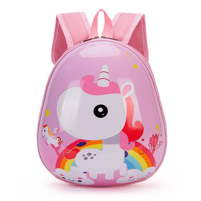 Children's Schoolbag Kindergarten Boys And Girls 3-6 Years Old Baby Small Class Cartoon Cute Princess Lightweight Egg Shell Small Backpack