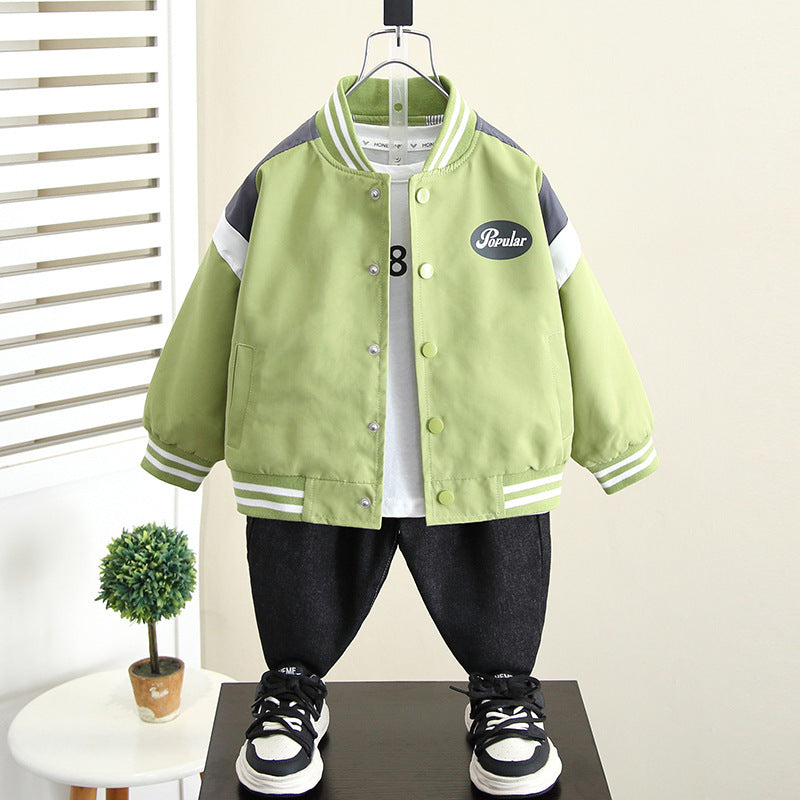 Fashion Boy Baseball Uniform Jacket