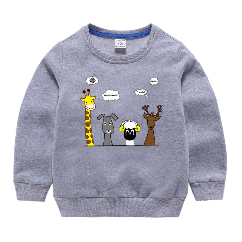 Spring and Autumn Long Sleeve Sweatshirt Baby Cotton Top