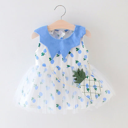 Summer New Girls' Dresses For Children Sleeveless