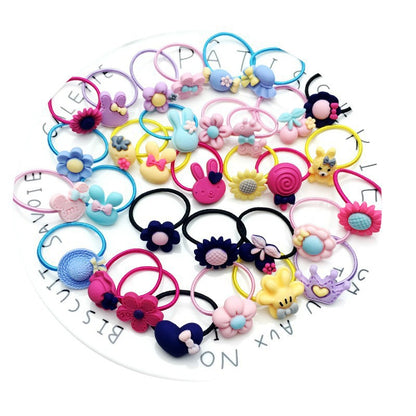 Children's Hair Rope Princess Hair Ring Storage Portable Boxed Hair Accessories Have Good Elasticity Cartoon Rubber Band Headdress