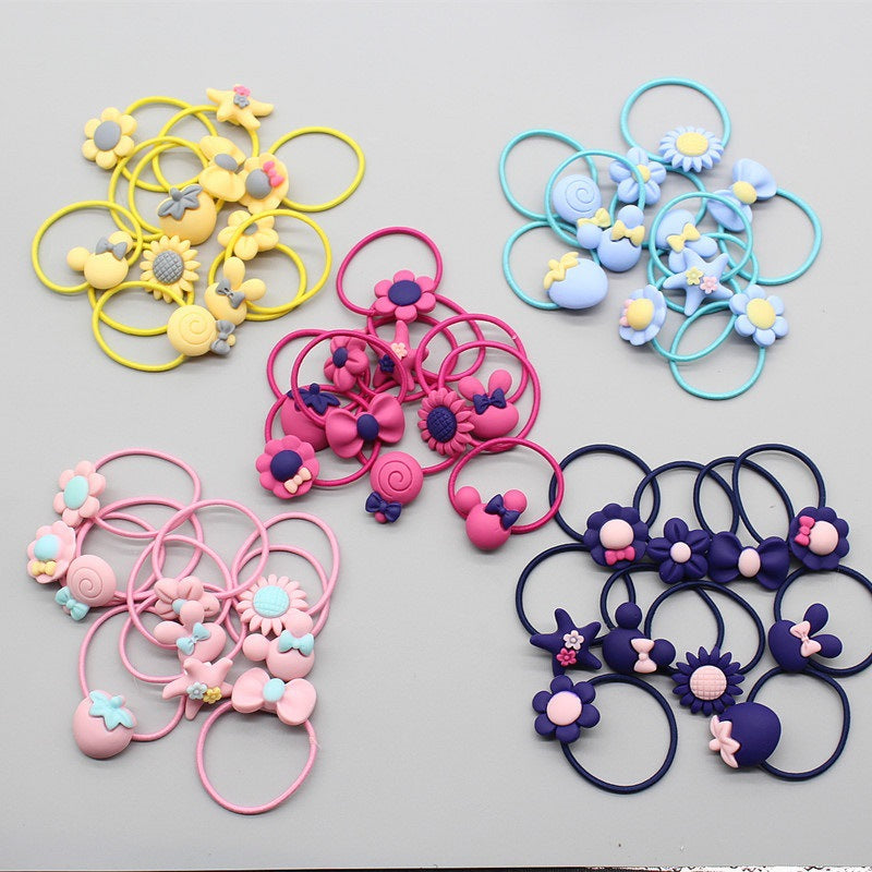 Children's Hair Rope Princess Hair Ring Storage Portable Boxed Hair Accessories Have Good Elasticity Cartoon Rubber Band Headdress
