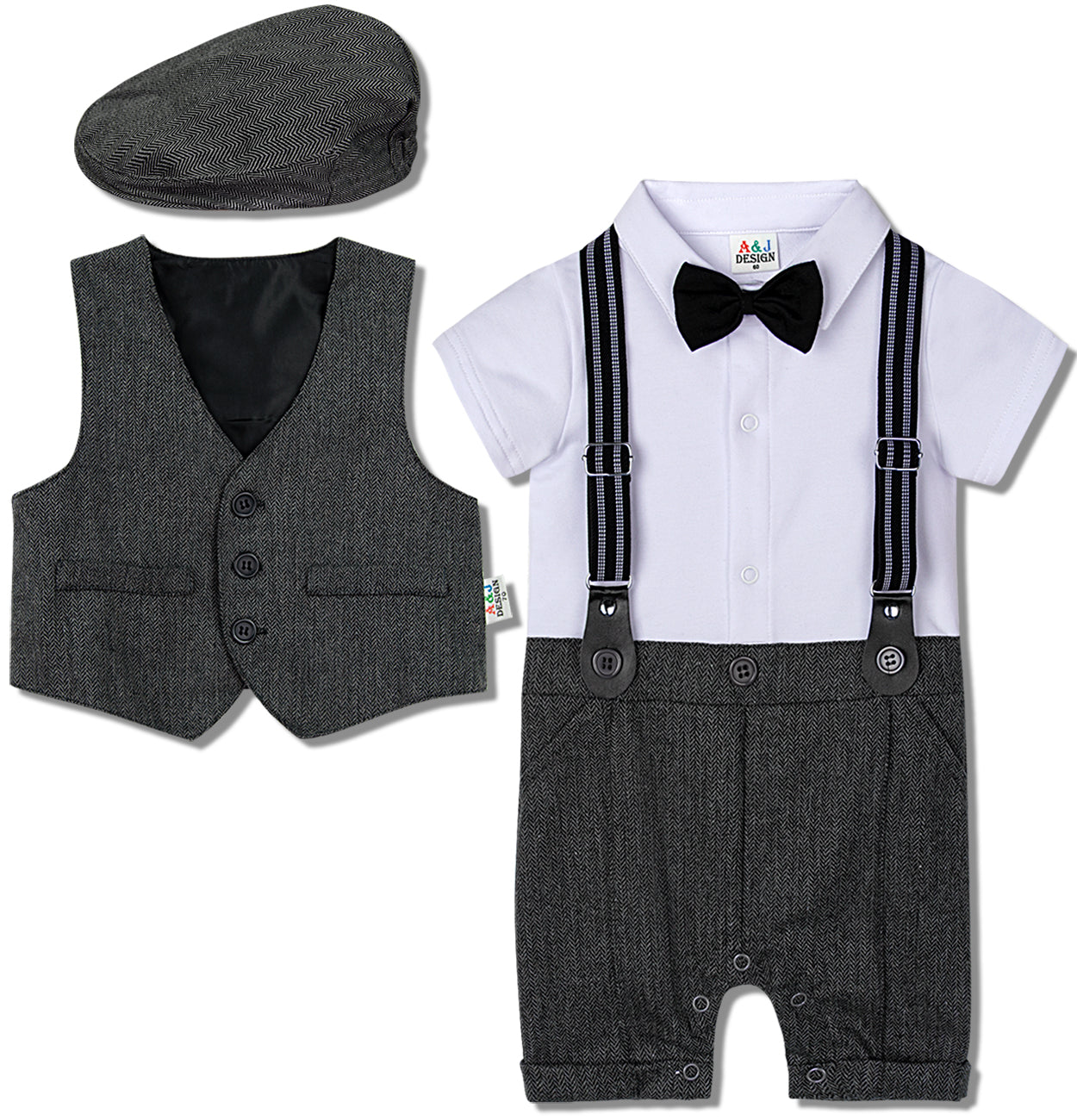 Baby Boy Suit One-piece Gentleman Suit