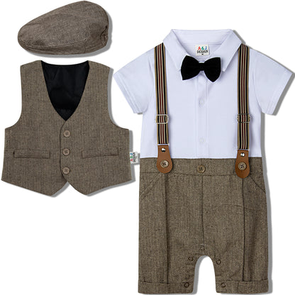 Baby Boy Suit One-piece Gentleman Suit