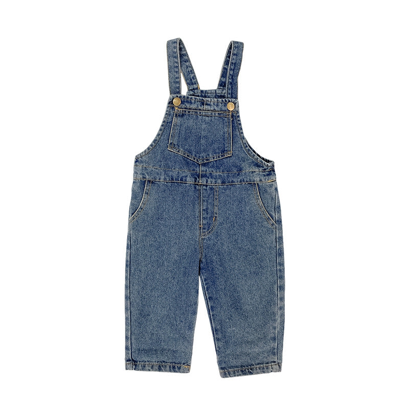 New Boys And Girls Denim Overalls