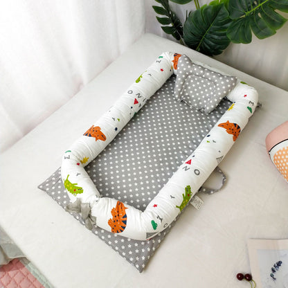 Portable Crib Bed Removable And Washable Newborn Baby Sleeping Artifact Foldable Bionic Bed