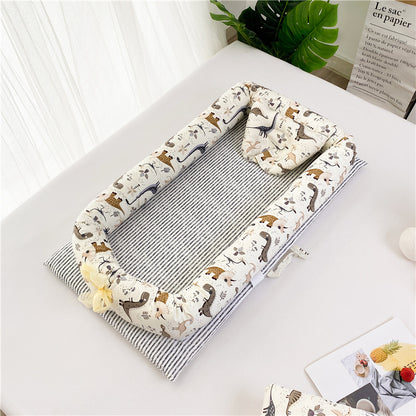 Portable Crib Bed Removable And Washable Newborn Baby Sleeping Artifact Foldable Bionic Bed