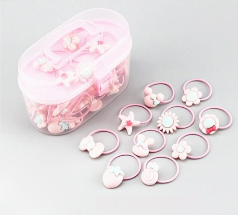 Children's Hair Rope Princess Hair Ring Storage Portable Boxed Hair Accessories Have Good Elasticity Cartoon Rubber Band Headdress