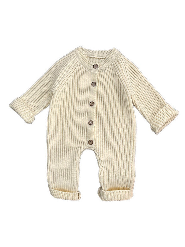 Knitted Thickened Rompers Newborn Winter Clothes Sweater Romper