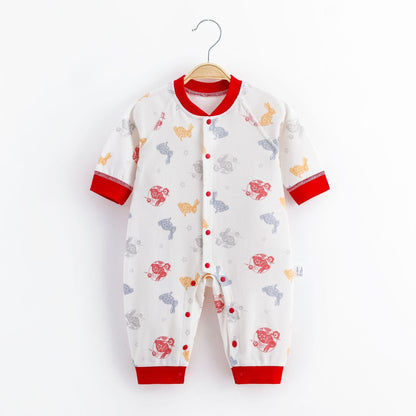 Cute Baby Printed Cotton Jumpsuit