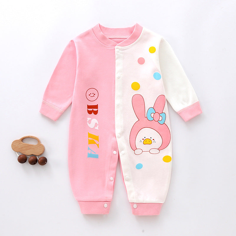 Spring And Autumn Baby Jumpsuit Pure Cotton Rompers