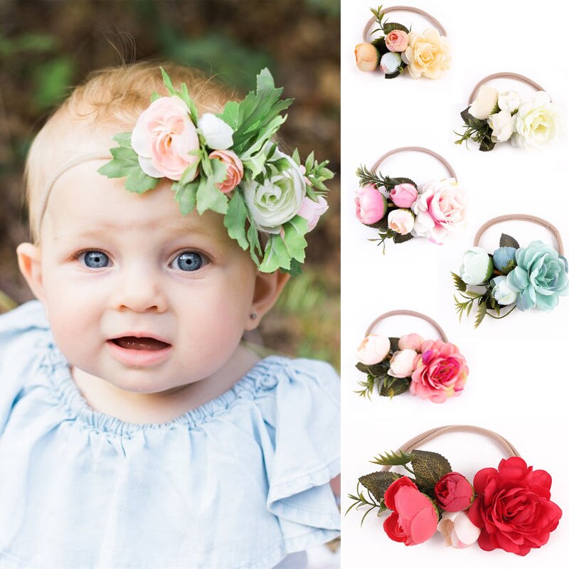 Handmade baby flower headdress