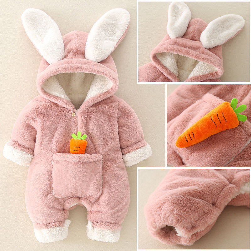 Cute super cute winter warm crawling suit