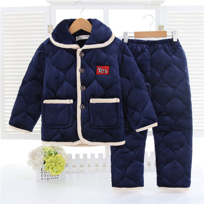 Children's warm pajamas set