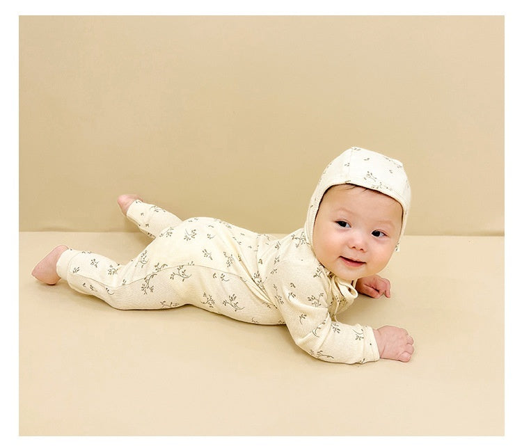 Baby Jumpsuit Cotton Long Sleeve Butt Wrap