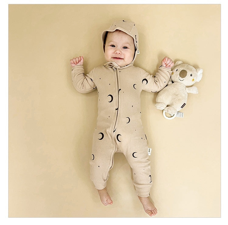 Baby Jumpsuit Cotton Long Sleeve Butt Wrap