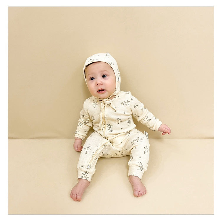 Baby Jumpsuit Cotton Long Sleeve Butt Wrap