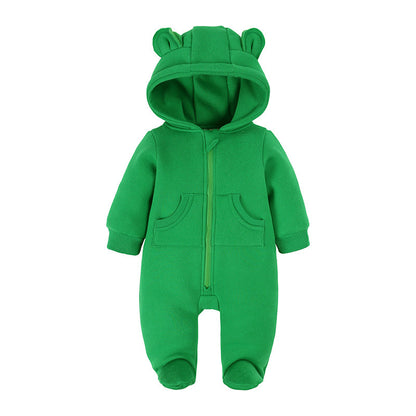 Thickened Jumpsuit Baby Foot-wrapped Romper