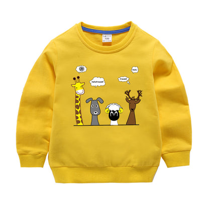 Spring and Autumn Long Sleeve Sweatshirt Baby Cotton Top