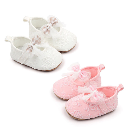 Girls' Cute Bowknot Princess Lace Soft Rubber