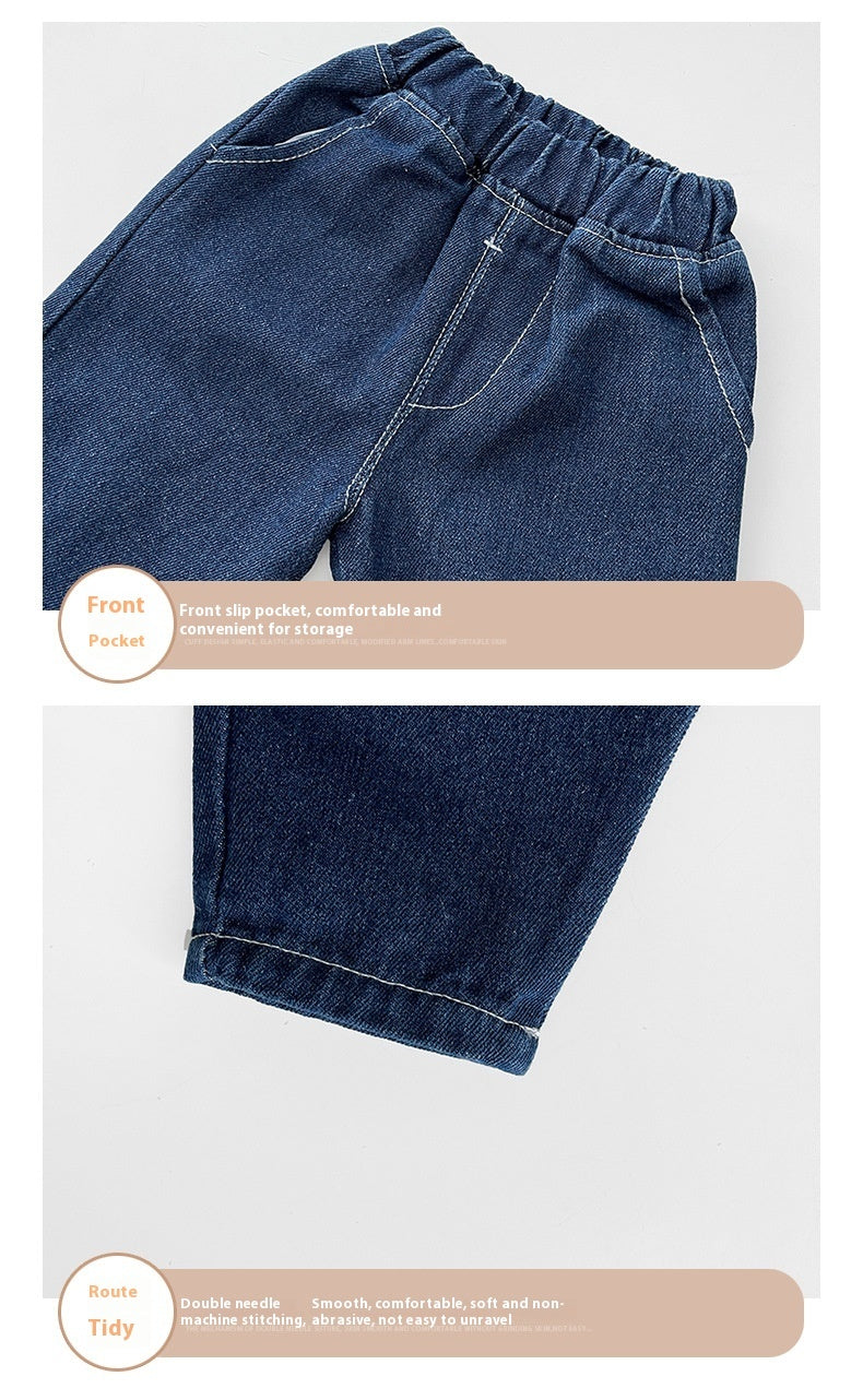 Trendy Thin Children's Soft Jeans