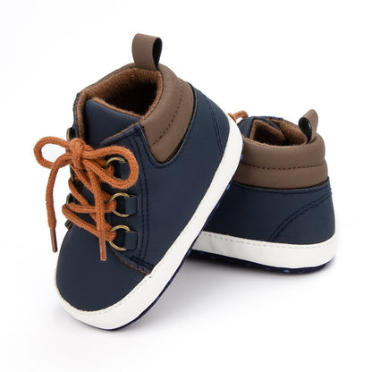 0-1 Years Old Toddler High-top Soft Soled Baby Shoes