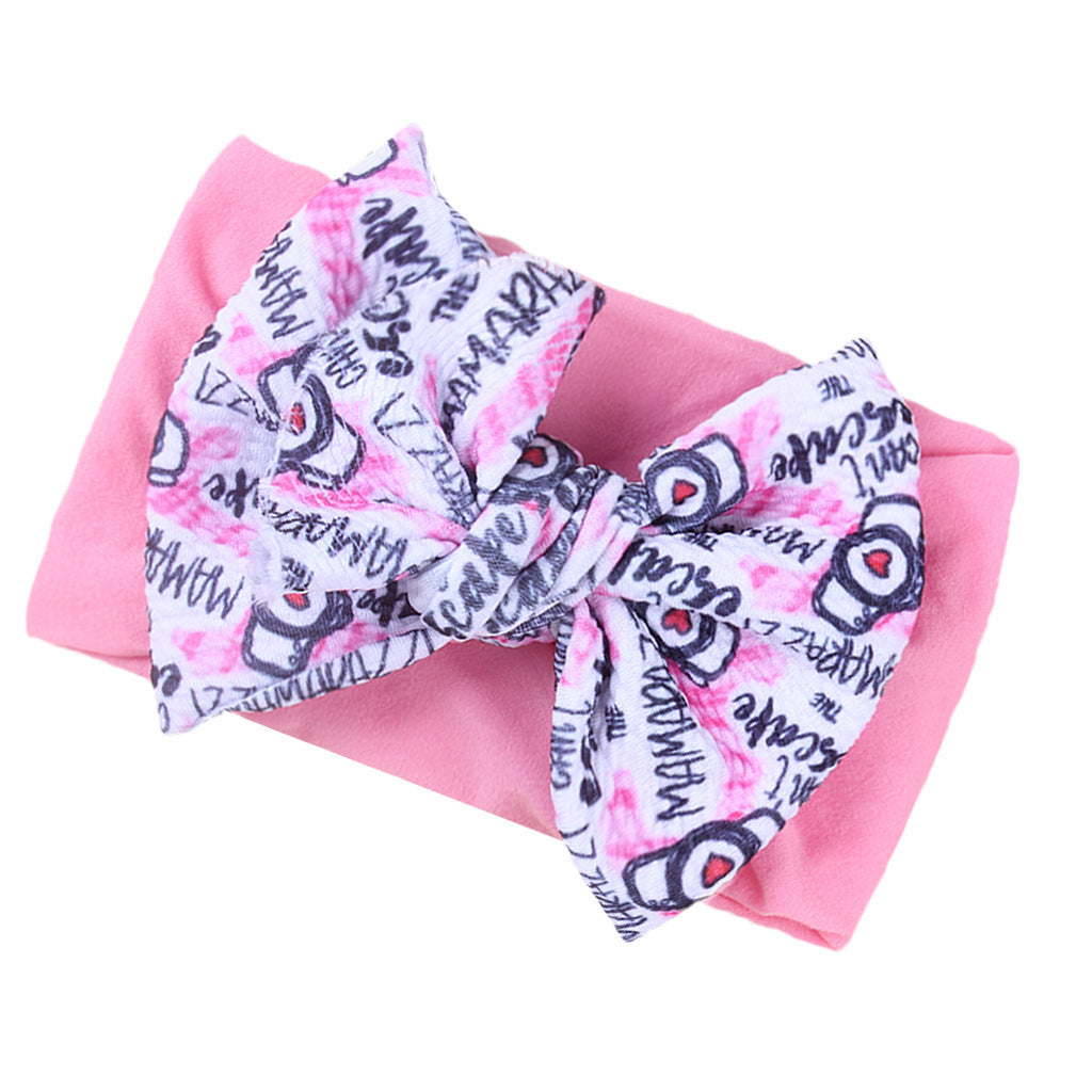 Fashion Kids Double Layer Printed Bow Bandana