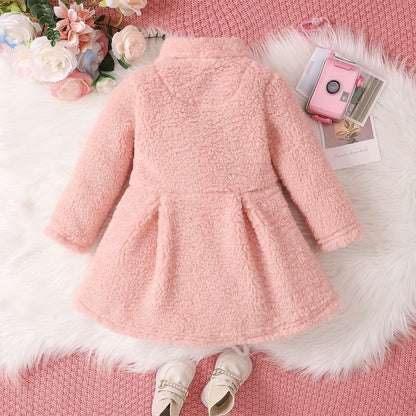 European And American Girls' Plush Coat