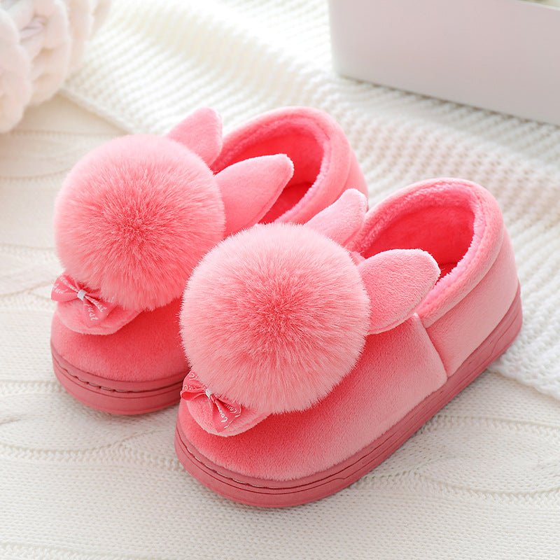 Autumn And Winter Boys And Girls Baby Cartoon Plush Shoes