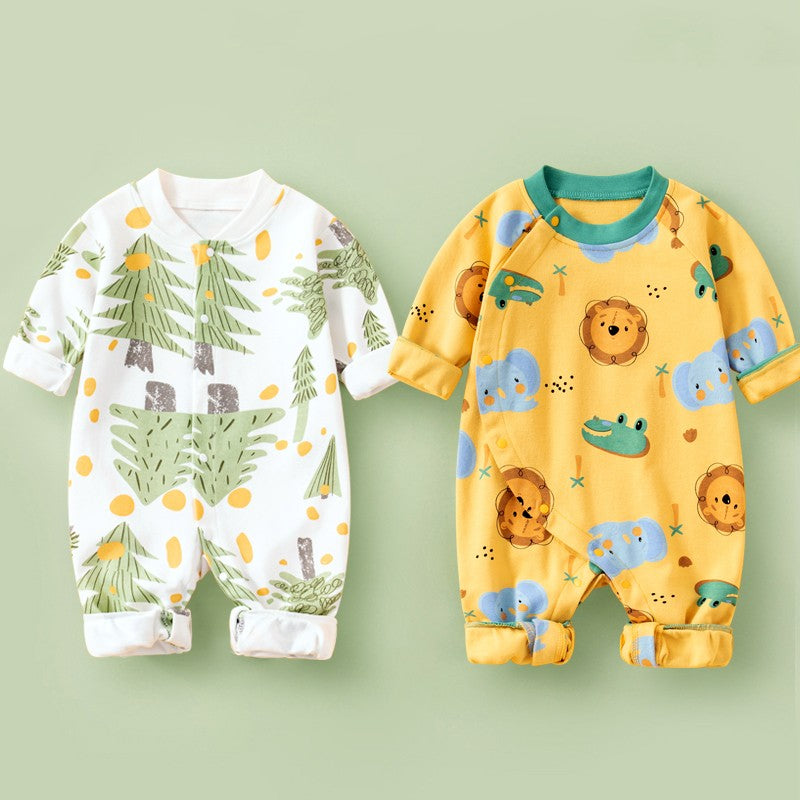 Cotton Long Sleeved Spring Clothing Children's Jumpsuit