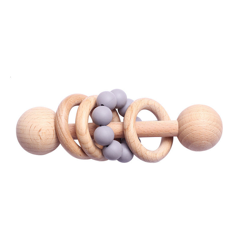 Beech rattle baby teeth toy