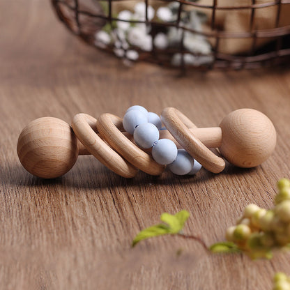 Beech rattle baby teeth toy