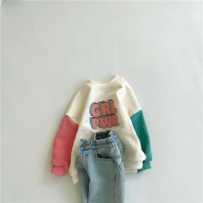 Baby Sweatshirt Set Fashion Letter Print Tops + Pants Suit Newborn Tracksuit