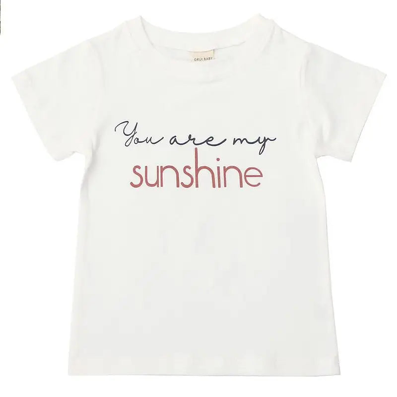 Girls Toddler Infant Boys Summer Clothes Short Sleeve Cotton Tops T Shirts