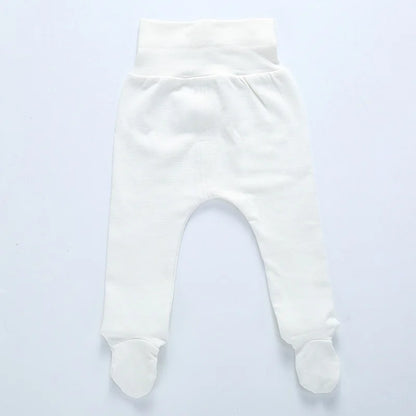 Baby High Waist Footed Pants Newborn Baby Boy Girl Leggings