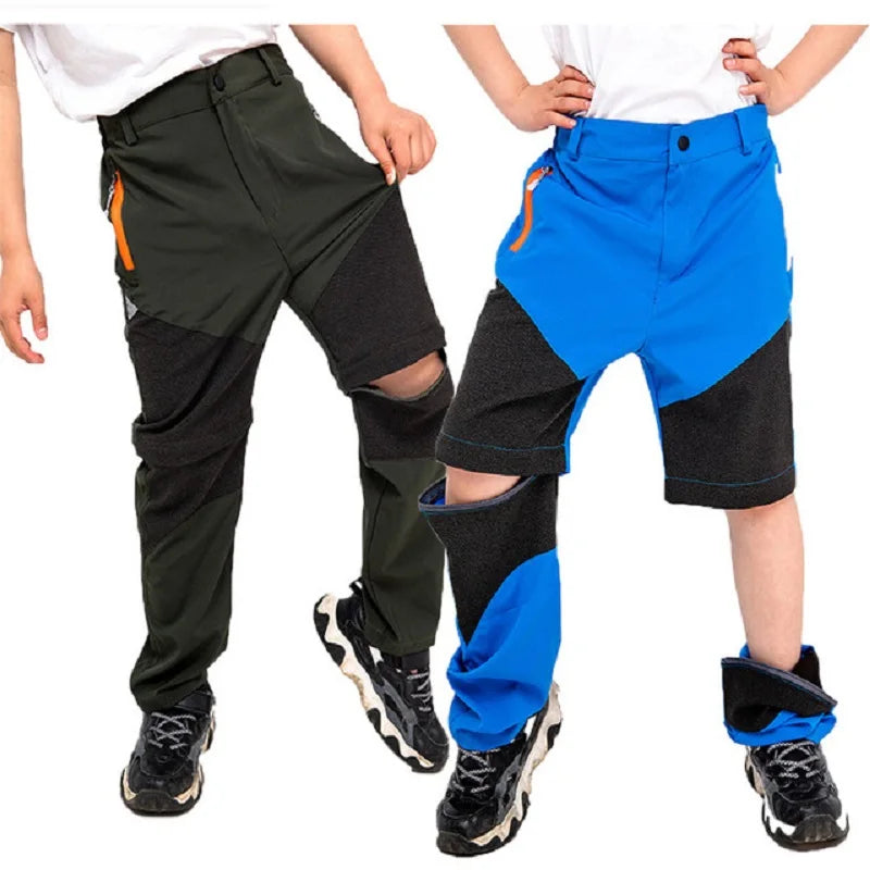 Summer Quick-Drying Detachable Children Climbing Trousers Boys Pant