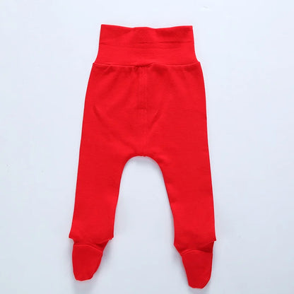 Baby High Waist Footed Pants Newborn Baby Boy Girl Leggings