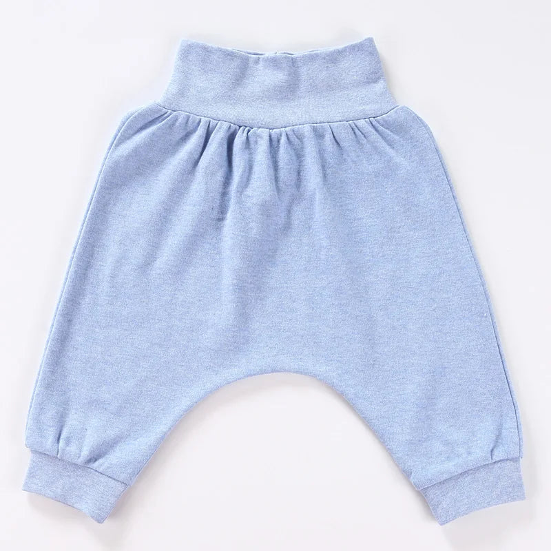 Baby's big PP pants unisex cotton high waist Harun pants belly protection sleepwear pants