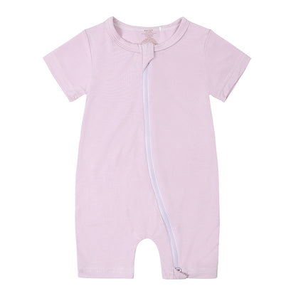 Baby Jumpsuit Bamboo Fiber New Short Sleeve Thin