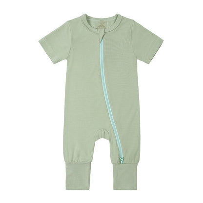 Baby Bamboo Fiber Jumpsuit Infant Thin Romper