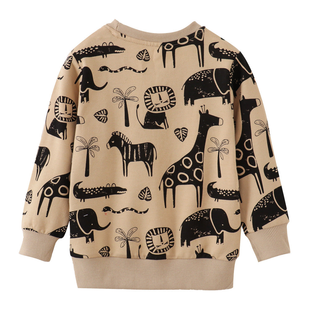 Autumn Winter Cotton Long Sleeve Sweatshirt Tops Children